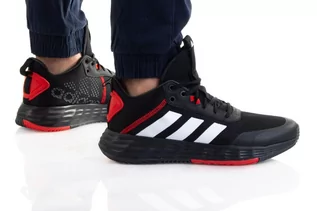 Trampki męskie - adidas Męskie trampki Ownthegame 2.0, Rdzeń czarny Ftwr biały węgiel, 48 EU - grafika 1