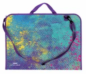 Teczki i skoroszyty - Teczka na rysunki rysunkowa A3 z paskiem rączką plastikowa PP Artistic - miniaturka - grafika 1