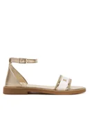 Buty dla dziewczynek - Tommy Hilfiger Sandały T4A2-34431-0517 D Złoty - miniaturka - grafika 1