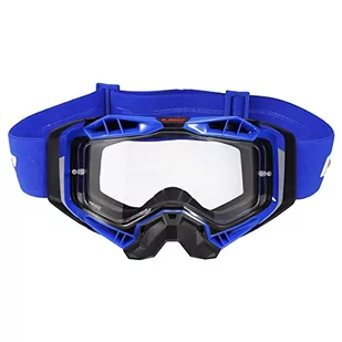 LS2, Gogle motocyklowe AURA (Przezroczysty wizjer) black blue - Gogle i okulary motocyklowe - miniaturka - grafika 1