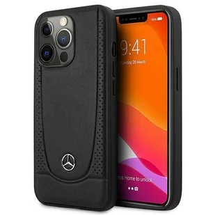 Mercedes Etui do iPhone 14 Pro 6,1" czarny/black hardcase Leather Urban - Etui i futerały do telefonów - miniaturka - grafika 1