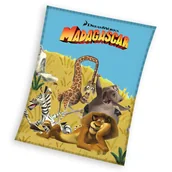 Koce i narzuty dla dzieci - Koc Madagaskar MAD231051 150 x 200 cm - miniaturka - grafika 1