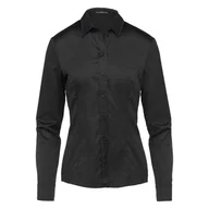 Koszule damskie - Damska Koszula GUESS LS CATE SHIRT W2YH41WAF10-JBLK – Czarny - miniaturka - grafika 1