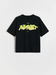 Reserved - T-shirt z nadrukiem - czarny - Koszulki dla chłopców - miniaturka - grafika 1