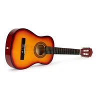 Zabawki interaktywne dla dzieci - Gitara dla dzieci duża klasyczna drewniana 6 strun ECOTOYS - miniaturka - grafika 1