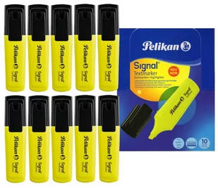 Herlitz 803571 Pelikan Textmarker sygnału 10 sztuki leuchtgelb 803571 - Zakreślacze - miniaturka - grafika 1