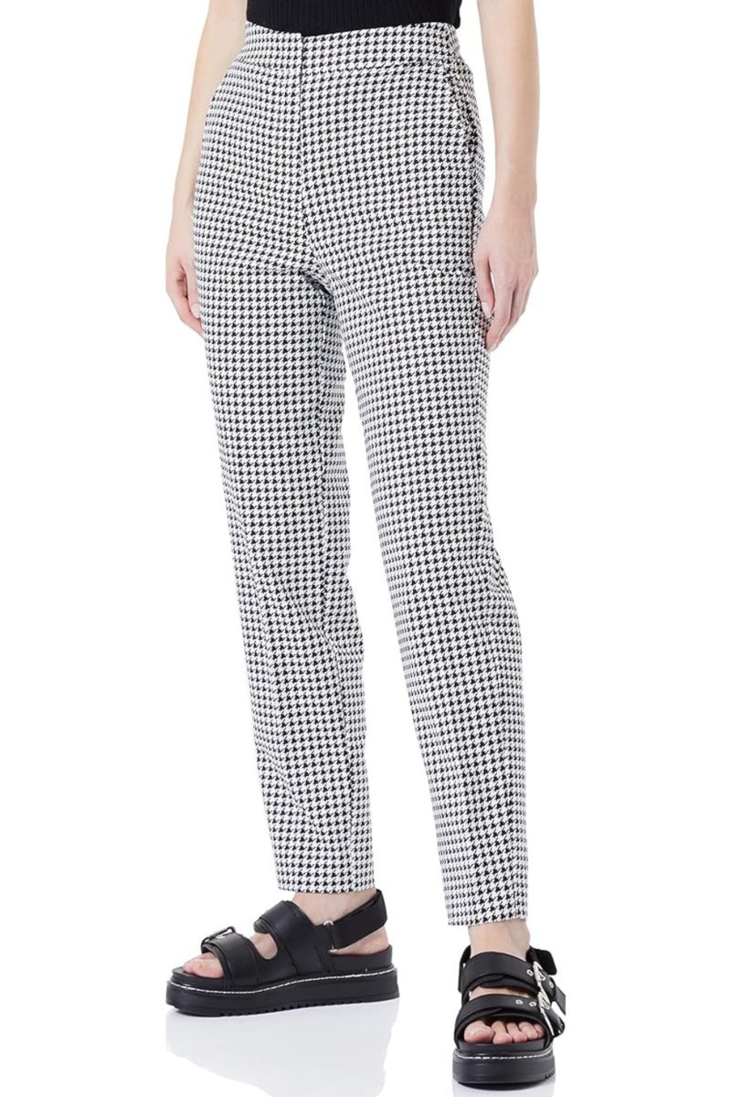 Spodnie damskie Tommy Hilfiger Hailey Slim Slub Ankle w pepitkę-XXS