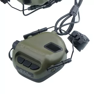 Earmor - Zestaw słuchawkowy do hełmów M32H - Zielony - Amunicja i osprzęt ASG - miniaturka - grafika 3