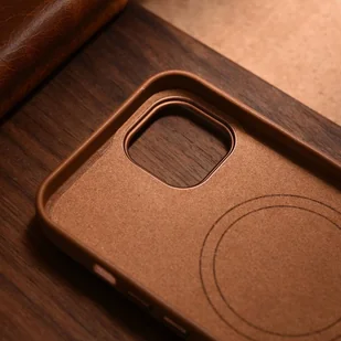 iCarer Case Leather pokrowiec etui z naturalnej skóry do iPhone 14 brązowy (WMI14220705-BN) (kompatybilne z MagSafe) - Etui i futerały do telefonów - miniaturka - grafika 19