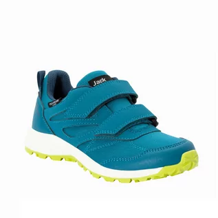 Buty dla dziewczynek - Buty dziecięce Jack Wolfskin WOODLAND TEXAPORE LOW VC K scuba - 33 - grafika 1