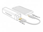 Kable komputerowe i do monitorów - KABEL USB-C(M)->USB-A(M) 2.0 0.15M BIAŁY DELOCK - miniaturka - grafika 1