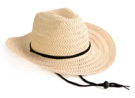 Czapki męskie - Kapelusz Damski Męski Słomkowy Kowbojski Klasyczny Plażowy Letni Ażurowy 60 - miniaturka - grafika 1