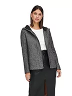 Kurtki damskie - ONLY Damska kurtka z krótkim kapturem, szary (Dark Grey Melange Dark Grey Melange), L - miniaturka - grafika 1