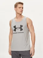 Koszulki sportowe męskie - Under Armour Tank top Ua Sportstyle Logo Tank 1382883-035 Szary Loose Fit - miniaturka - grafika 1