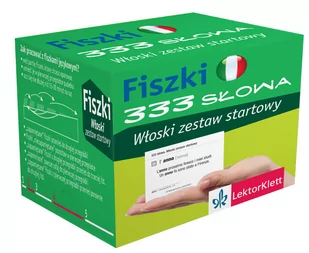 Pons Fiszki 333 słowa Włoski zestaw startowy - LektorKlett - Książki do nauki języka włoskiego - miniaturka - grafika 1