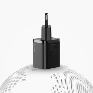 Baseus Super Si 1C szybka ładowarka USB Typ C 20W Power Delivery + kabel USB Typ C - Lightning 1m czarny (TZCCSUP-B01) - Kable USB - miniaturka - grafika 15