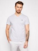 Koszulki męskie - Lacoste T-Shirt TH2036 Szary Regular Fit - miniaturka - grafika 1