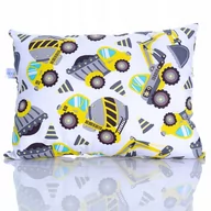 Kołdry i poduszki dla dzieci - Poduszka 30x40 cm 100% bawełna koparki - miniaturka - grafika 1