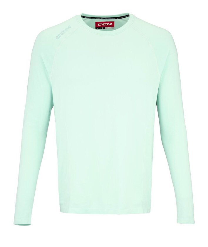 T-shirt kompresyjny CCM LS Premium Training Tee Seafoam XXL