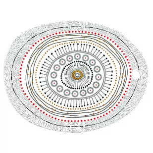 Serowa taca serwisowa z porcelany Nuova R2S Organic - Tace i patery - miniaturka - grafika 1