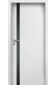 Drzwi wewnętrzne - Pol-Skone Dzwi Wewnętrzne Z Szybą Estato A01 9010 Mat - miniaturka - grafika 1