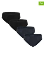 Majtki męskie - Fila Slipy (4 pary) w kolorze granatowym i czarnym - miniaturka - grafika 1
