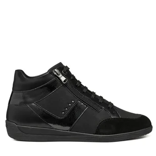 Sneakersy Geox D Myria D4668B 0EKHH C9999 Czarny - Sneakersy damskie - miniaturka - grafika 1