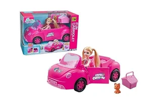 Lalka z samochodem - Lalki dla dziewczynek - miniaturka - grafika 1