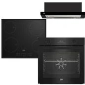 Zestawy AGD - Zestaw AGD do zabudowy Beko Piekarnik BEYOND BBIE 17300B+ Płyta indukcyjna HII 64205MTB+Okap HNT 62210B - miniaturka - grafika 1