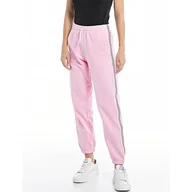 Spodnie damskie - Replay Damskie spodnie do biegania Regular Fit, 666 Almond Pink, XXS - miniaturka - grafika 1