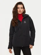 Odzież trekkingowa damska - Haglöfs Kurtka outdoor Husk 607847 Czarny Standard Fit - miniaturka - grafika 1