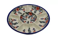 Miski i półmiski - Ceramiczna półmisek dzielony Ceramika Bolesławiec - miniaturka - grafika 1