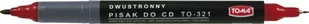 TOMA PISAK DWUSTRONNY DO CD CZERWONY TO-321 - Flamastry - miniaturka - grafika 2