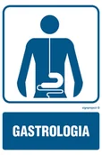 Systemy ekspozycyjne i znaki informacyjne - RF014 GASTROLOGIA, FN - FOLIA SAMOPRZYLEPNA; (100X150MM) - miniaturka - grafika 1