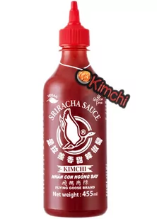 Sos Chili Sriracha Z Kimchi, Bardzo Ostry 455Ml - Flying Goose - Sosy w słoikach - miniaturka - grafika 1