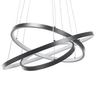 Lampa Wisząca Led Metalowa Czarna Atrek! - Lampy sufitowe - miniaturka - grafika 1