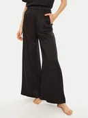 Piżamy damskie - Calvin Klein Spodnie piżamowe 000QS7304E Czarny Relaxed Fit - miniaturka - grafika 1