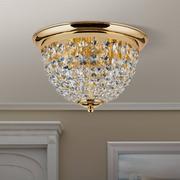 Lampy sufitowe - Lampa sufitowa Plafond, złota/przezroczysta, Ø35cm - miniaturka - grafika 1