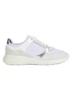 Trampki damskie - Geox Sneakersy "Dalleniee" w kolorze srebrno-białym - grafika 1