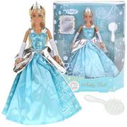 Lalki dla dziewczynek - Urwiskowo, lalka anlily lodowa księżniczka w sukni balowej - miniaturka - grafika 1