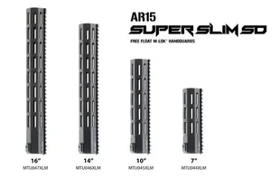 UTG - Łoże AR15 Super Slim SD Free Float - 14'' - M-LOK - MTU046XLM - Osprzęt do wiatrówek - miniaturka - grafika 5