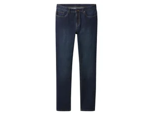 esmara Men Jeansy męskie z bawełną, Slim Fit (Ciemnoniebieski, 52 (36/32)) - Spodnie męskie - miniaturka - grafika 1