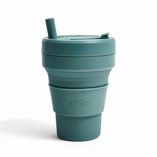 KUBEK Stojo Eukaliptusowy 470ml składany + słomka - Kubki KUBEK Stojo Eukaliptusowy 470ml składany + słomka - Kubki - miniaturka - grafika 1