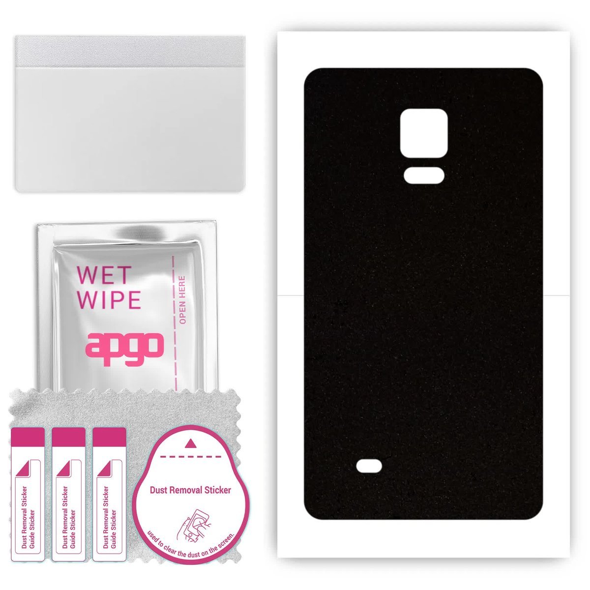 Folia naklejka skórka strukturalna na TYŁ Zamsz do Samsung Galaxy Note Edge N915 - Zamsz Czarny - apgo SKINS