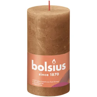Bolsius Rustik świeca filarowa pikantny brąz 130/68mm - Świece - miniaturka - grafika 1