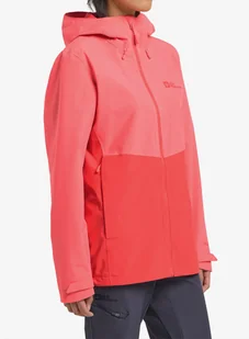 Kurtka przeciwdeszczowa damska Jack Wolfskin Weiltal 2L Jacket - sunset coral - Kurtki narciarskie - miniaturka - grafika 1