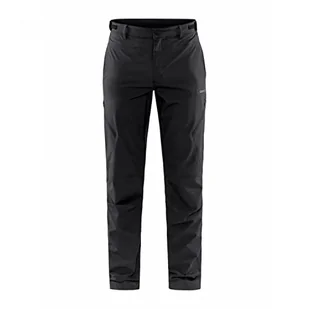 Craft ADV Explore Tech Pants męskie spodnie outdoorowe, rozmiar L, asfalt, 4-kierunkowy stretch, uformowane kolana, regulowany ściągacz, tylna kieszeń z zamkiem błyskawicznym, spodnie trekkingowe, - Spodenki męskie - miniaturka - grafika 1
