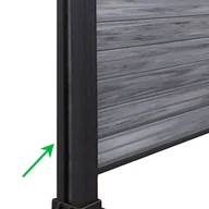 Ogrodzenia - Słupek Ogrodzeniowy Aluminiowy 68x68 mm – dł. 2 m - miniaturka - grafika 1