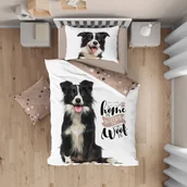 Pościel - Pościel bawełniana, FARO, Best Friends Border Collie, 160x200+70x80, Pies - miniaturka - grafika 1