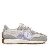 Buty dla dziewczynek - Sneakersy New Balance G32771W Szary - miniaturka - grafika 1